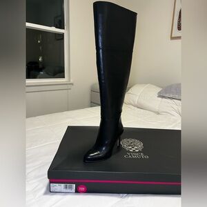 Vince Camuto Black Wide Calf Boots